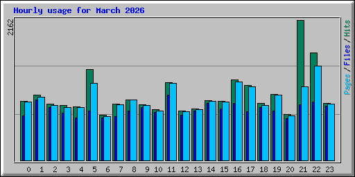 Hourly usage for March 2026